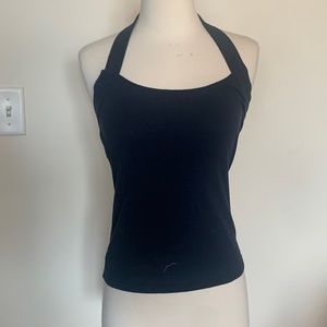 Navy Halter Tank Top